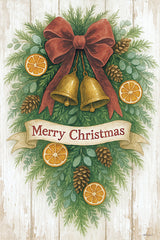 ANT264 - Orange and Pinecone Wreath - 12x18