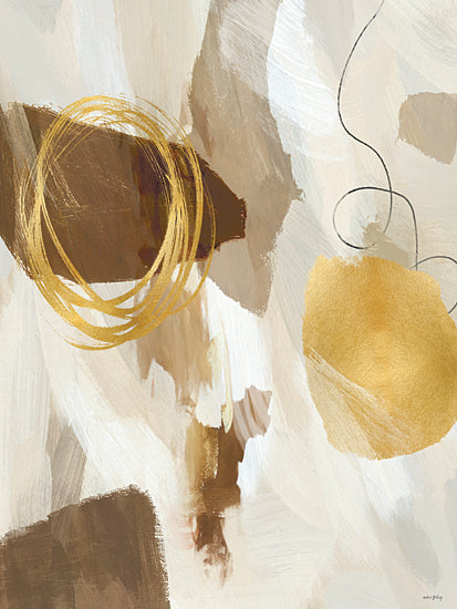 Amber Sterling AS557 - AS557 - The Golden Spiral - 12x16 abstract, backgrounds & patterns, gold, texture, brushstrokes, contemporary, painterly, acrylic, neutral from Penny Lane
