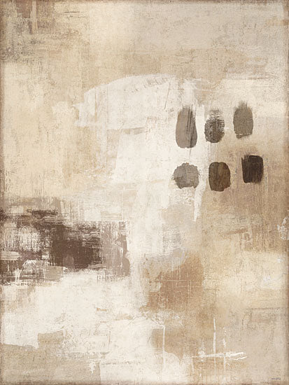Amber Sterling AS609 - AS609 - The Tally - 12x16 soft neutral abstract horizontal texture white beige gray layered paint calm minimalist from Penny Lane