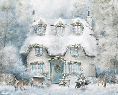 BLUE571 - Winter Country Cottage - 16x12