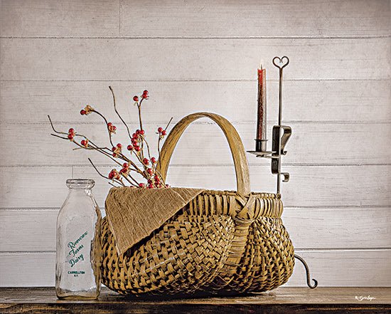 Susie Boyer BOY776 - BOY776 - Simpler Times - 16x12 Photography, Still Life, Basket, Berries, Candle, Milk Bottle, Simpler Times from Penny Lane