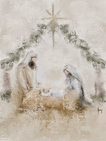 Ashley Bradley BRAD247 - BRAD247 - Night Divine - 12x16 Minimal nativity, Mary, Joseph, baby Jesus from Penny Lane