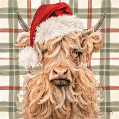 BRAD248 - Christmas Highland Cow - 12x12