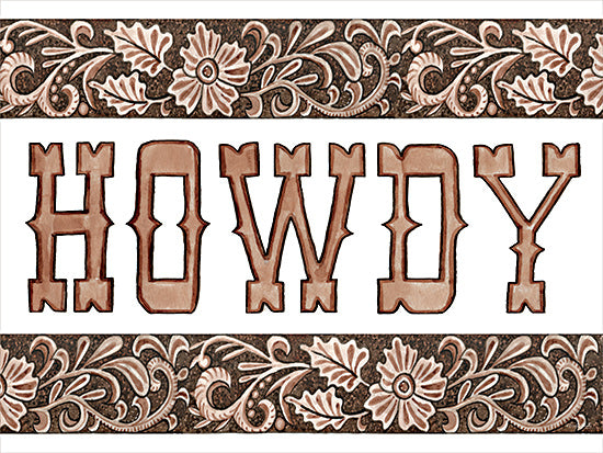 Cindy Jacobs CIN4296 - CIN4296 - HOWDY - 16x12 Western, Howdy, Typography, Signs, Textual Art, Flowers, Patterns from Penny Lane