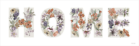 Cindy Jacobs CIN4373 - CIN4373 - Floral Home Sign - 18x6 home typography, floral illustration, vintage botanical design, inspirational message, watercolor letters from Penny Lane