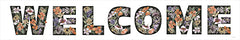 CIN4374 - Floral Welcome Sign - 36x6
