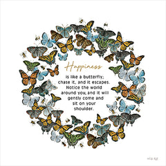 CIN4432 - Happiness Is Butterfly Wreath - 12x12