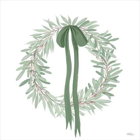 Cat Thurman Designs CTD336 - CTD336 - Eucalyptus Wreath - 12x12 Wreath, Greenery, Eucalyptus, Ribbon, Green Ribbon from Penny Lane