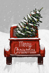 DOG240 - Merry Christmas Truck     - 12x18