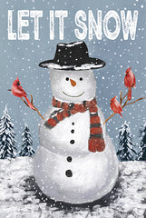 DOG243 - Let It Snow Snowman   - 12x18