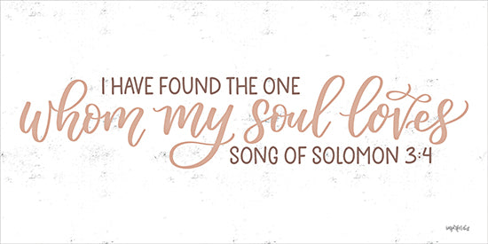 Imperfect Dust DUST1201 - DUST1201 - Whom My Soul Loves - 18x9 Religious, I Have Found the One Whom My Soul Loves, Song of Solomon, Bible Verse, Typography, Signs, Textual Art from Penny Lane