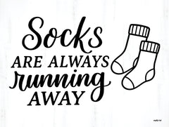 DUST1294 - Socks Running Away - 16x12