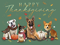 ET640 - Happy Thanksgiving Dogs - 16x12
