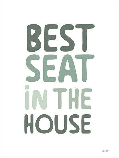 House Fenway FEN1305 - FEN1305 - Best Seat in the House - 12x16 Typography wall art, green gradient text, modern quote print, inspirational decor, home interior art, typographic design from Penny Lane