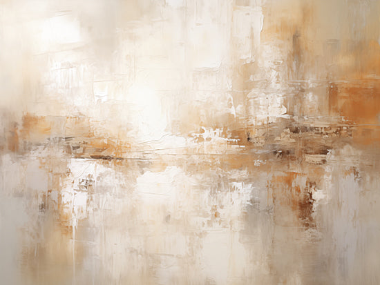 Heidi Kuntz HK273 - HK273 - Dreamscape    - 16x12 abstract neutral painting, beige and orange tones, textured modern art, warm abstract expression, soft brushwork from Penny Lane