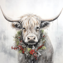 HK296 - Christmas Highland  - 12x12