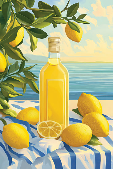 Heidi Kuntz HK493 - HK493 - Limoncello   - 12x18 Lemon, Beverage, Coastal, Mediterranean, Still Life, Scenic from Penny Lane