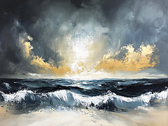 HK609 - Stormy Waters - 16x12