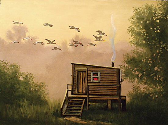 JG Studios JGS612 - JGS612 - Hunter's Cabin - 16x12 Cabin, Hunter's Cabin, Ducks, Landscape, Trees, Masculine from Penny Lane