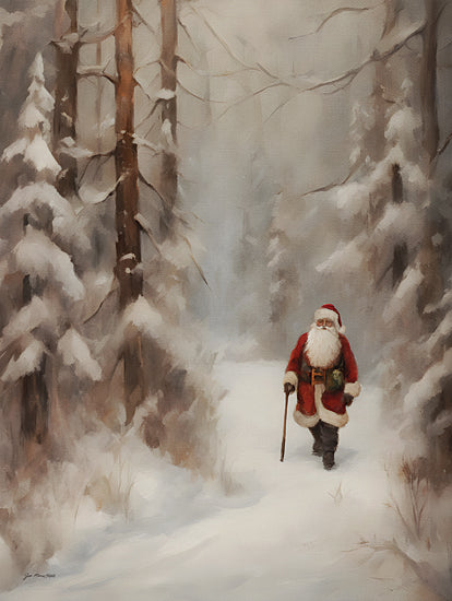 Jo Moulton JO172 - JO172 - Winter Stroll - 12x16 Christmas, Holidays, Winter, Santa Claus, Trees, Path, Snow, Landscape, Winter Stroll from Penny Lane