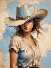 JO275 - Blue Cowgirl - 12x16