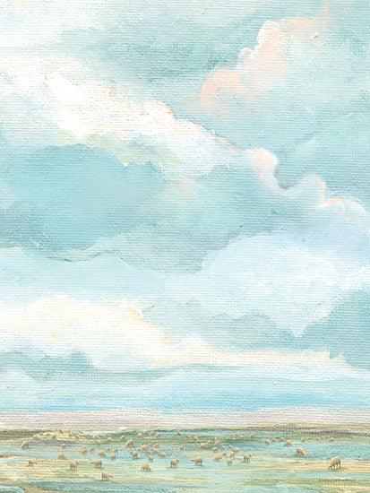 Kamdon Kreations KAM1100 - KAM1100 - The Ninety-Nine - 12x16 landscape, rural, sky, clouds, field, grassland, painterly, whimsical, acrylic, blue from Penny Lane