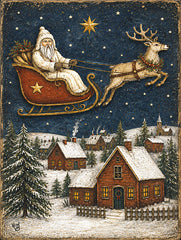 KB155 - Santa in Sleigh - 12x16