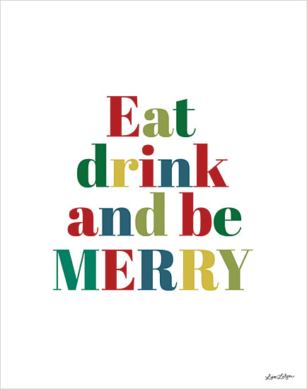 Lisa Larson LAR705 - LAR705 - Festive Delights Be Merry - 12x16 holidays & seasonal, typography, food & drink, christmas, word art, inspirational, festive, celebration, colorful, holiday cheer, minimalist, bold, graphic, whimsical, contemporary, vector art, multicolor from Penny Lane
