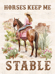 LET1291 - Horses Keep Me Stable - 12x16