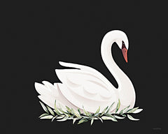 LET1397 - White Swan Portrait - 16x12