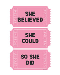 LET1519 - She Believed      - 12x16