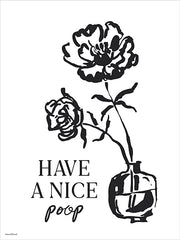 LET1573 - Have a Nice Poop Floral - 12x16