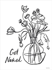 LET1574 - Get Naked Floral - 12x16