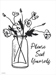 LET1576 - Please Seat Yourself Floral - 12x16