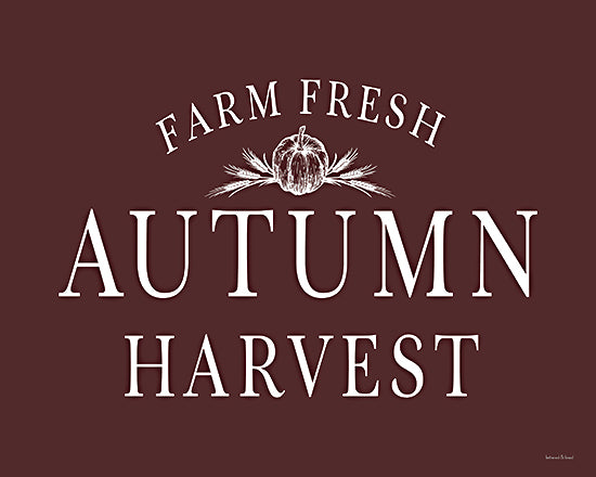 lettered & lined LET1629 - LET1629 - Autumn Harvest - 16x12 farm fresh autumn harvest sign,vintage harvest typography,pumpkin farm emblem,rustic farmhouse fall sign,thanksgiving harvest decor,country farm market style,seasonal fall signage from Penny Lane