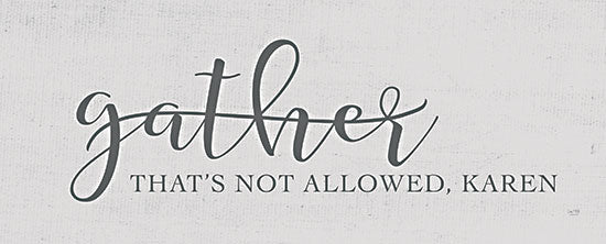 Lux + Me Designs LUX292 - LUX292 - Gather - It's not Allowed  - 20x8 pandemic humor, social distancing, sarcastic sign, COVID-19 reference, blue theme, modern typography from Penny Lane