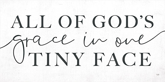 Lux + Me Designs LUX341 - LUX341 - All of God's Grace   - 24x12 grace in our tiny face quote, inspirational typography, faith based decor, neutral tones from Penny Lane