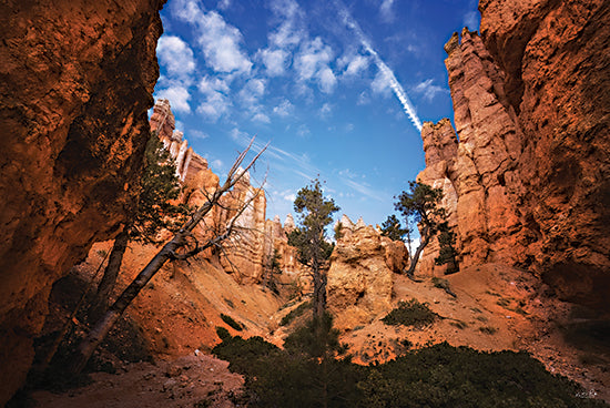 Martin Podt MPP1016 - MPP1016 - Tilted - 18x12 Photography, Landscape, Bryce Canyon National Park, Canyons, Utah, Sky, White Clouds, Skyview from Penny Lane