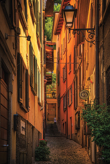 Martin Podt MPP1095 - MPP1095 - Those Italian Streets - 12x18 Photography, Italy, City Street, Buildings, Sunlight, Lamppost, Path from Penny Lane