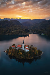 MPP1242 - Church on Bled Island - 12x18