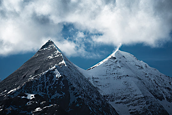 Martin Podt MPP1246 - MPP1246 - Contrasting Peaks - 18x12 snow-covered mountains, peaks, blue sky, clouds, winter landscape, natural beauty, alpine scenery, photography, majestic, cold, adventure from Penny Lane