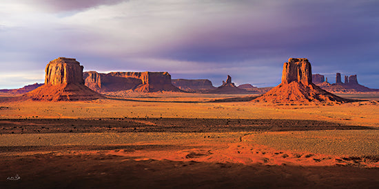 Martin Podt MPP1276 - MPP1276 - Monument Valley Panorama - 18x9 monument valley panoramic desert, sandstone mesas and buttes, vast desert plain, dramatic sky, american southwest landscape from Penny Lane
