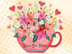 ND835 - Love You More Floral Coffee Cup - 16x12