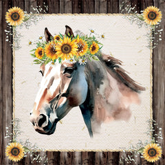 ND894 - Sunflower Horse - 12x12