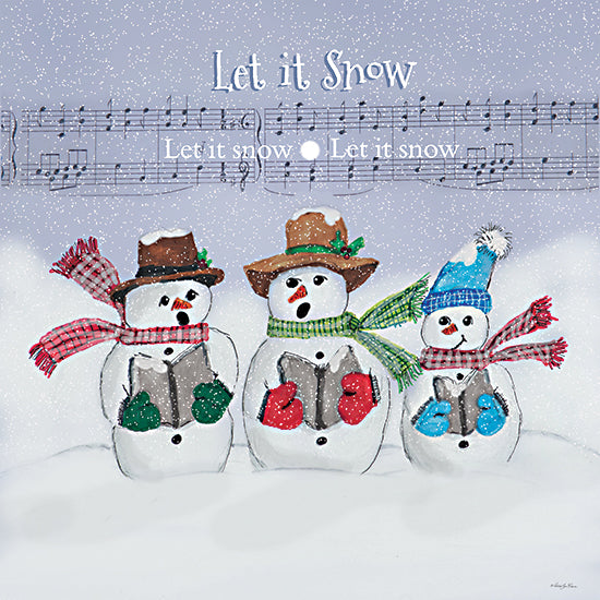 Robin-Lee Viera RLV824 - RLV824 - Let It Snow Snowmen - 12x12 Winter, Snowmen, Christmas, Sheet Music, Christmas Music, Let It Snow, Typography, Signs, Textual Art, Snow, Songbooks, Singing Snowmen from Penny Lane