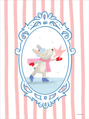 RN786 - Whimsy Ice Skating Critter 1 - 12x16