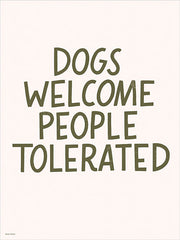 RN891 - Dogs Welcome - 12x16