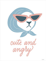 RN901 - Cute and Angry Cat - 12x16