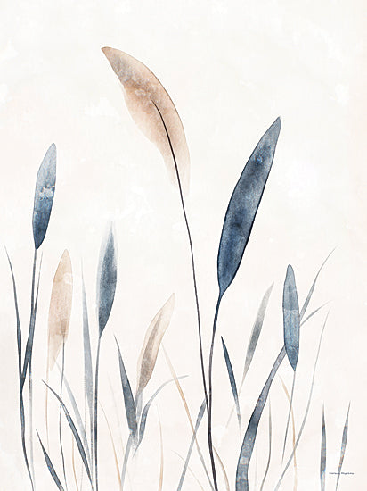 Svetlana Aleinikova SA158 - SA158 - Delicate Rushes - 12x16 botanical, backgrounds & patterns, greenery, leaves, reeds, pampas grass, contemporary, decorative, watercolor, neutral from Penny Lane