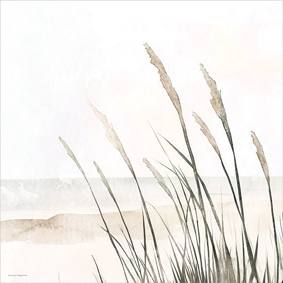 Svetlana Aleinikova SA160 - SA160 - Swaying in Silence - 12x12 coastal, botanical, landscape, beach, greenery, sky, beach grass, dunes, shore, contemporary, painterly, watercolor, neutral from Penny Lane
